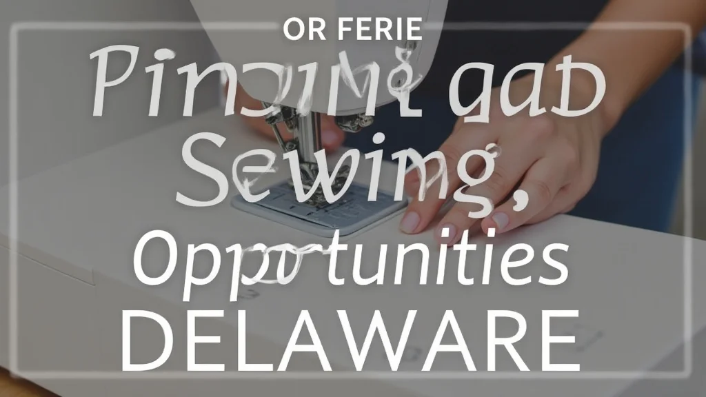 Finding Sewing Opportunities in Delaware