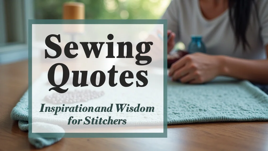 Sewing Quotes: Inspiration and Wisdom for Stitchers